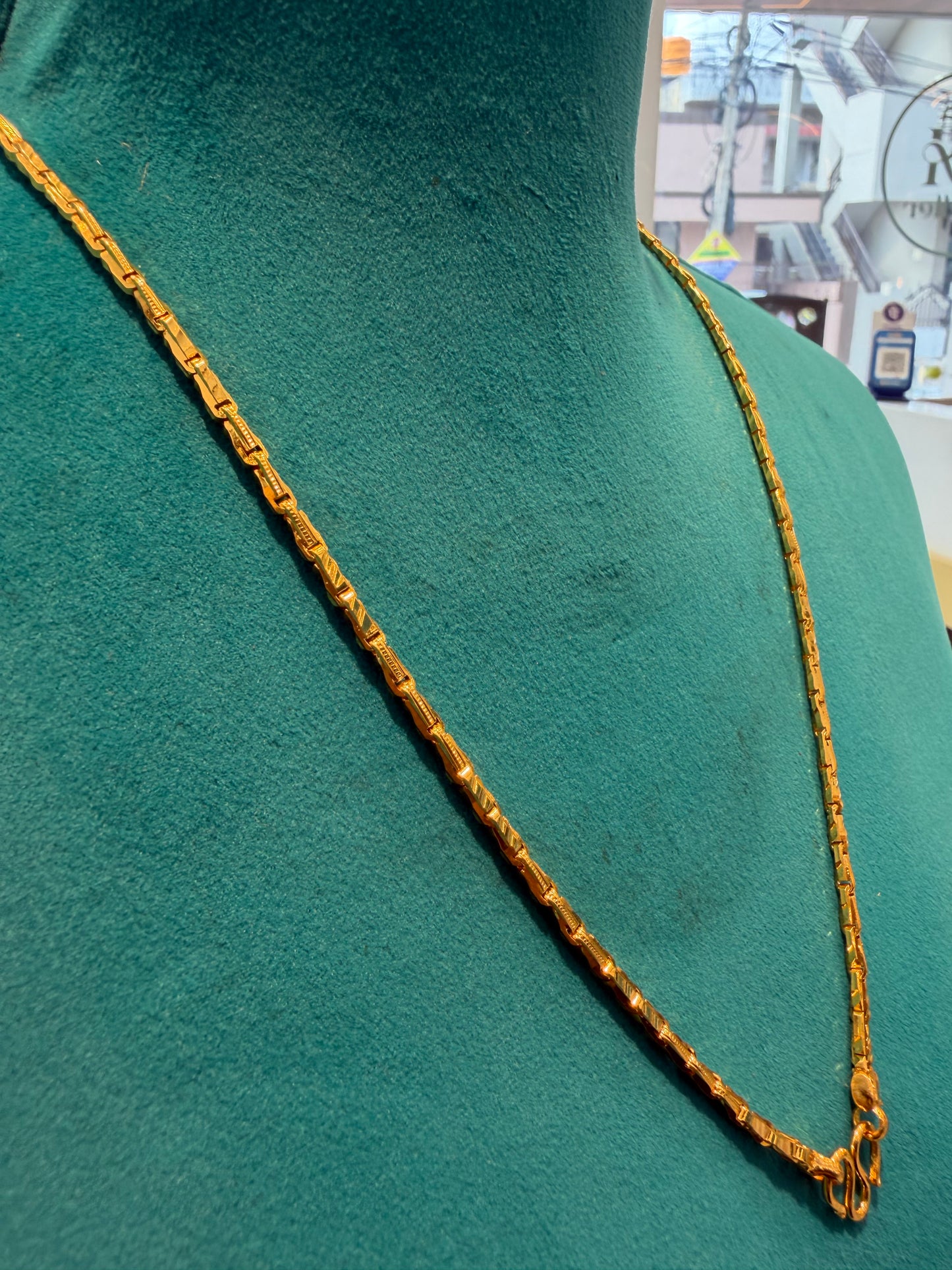MANGALYA / MANGALSUTAR CHAIN 92.5 SILVER GOLD POLISHED (4561)