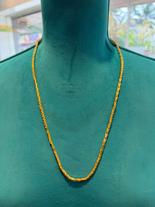 MANGALYA / MANGALSUTAR CHAIN 92.5 SILVER GOLD POLISHED (4565)