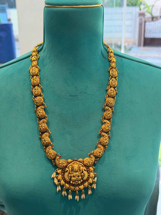 Long Necklace in 92.5 Silver Gold Polish (7126)