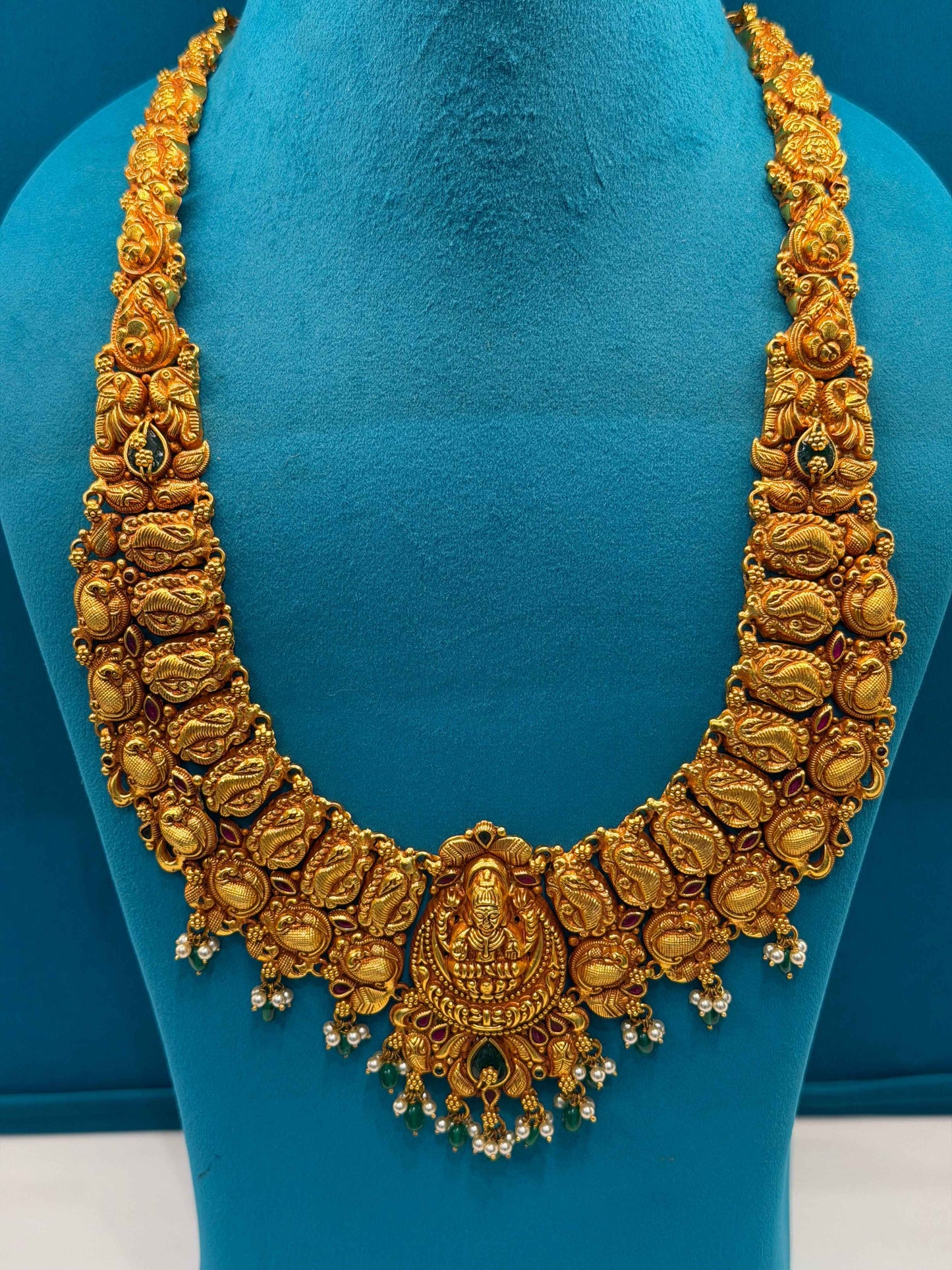 Long Necklace in 92.5 Silver Gold Polish (7129)