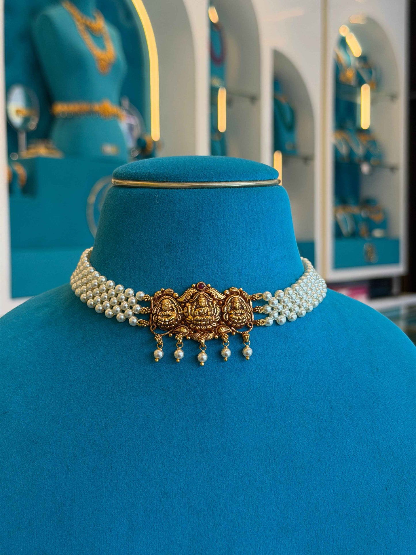 Beads Chain Fancy in 92.5 Silver Gold Polished(6772)