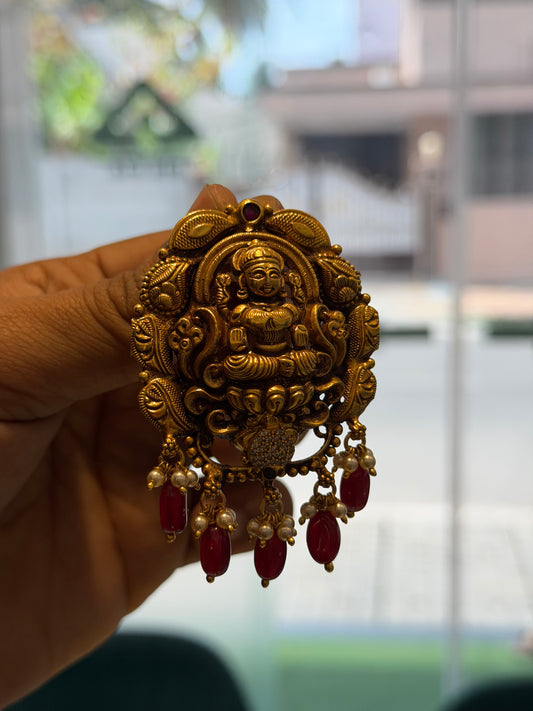 ANTIQUE PENDANT 92.5 SILVER GOLD POLISHED (81130)