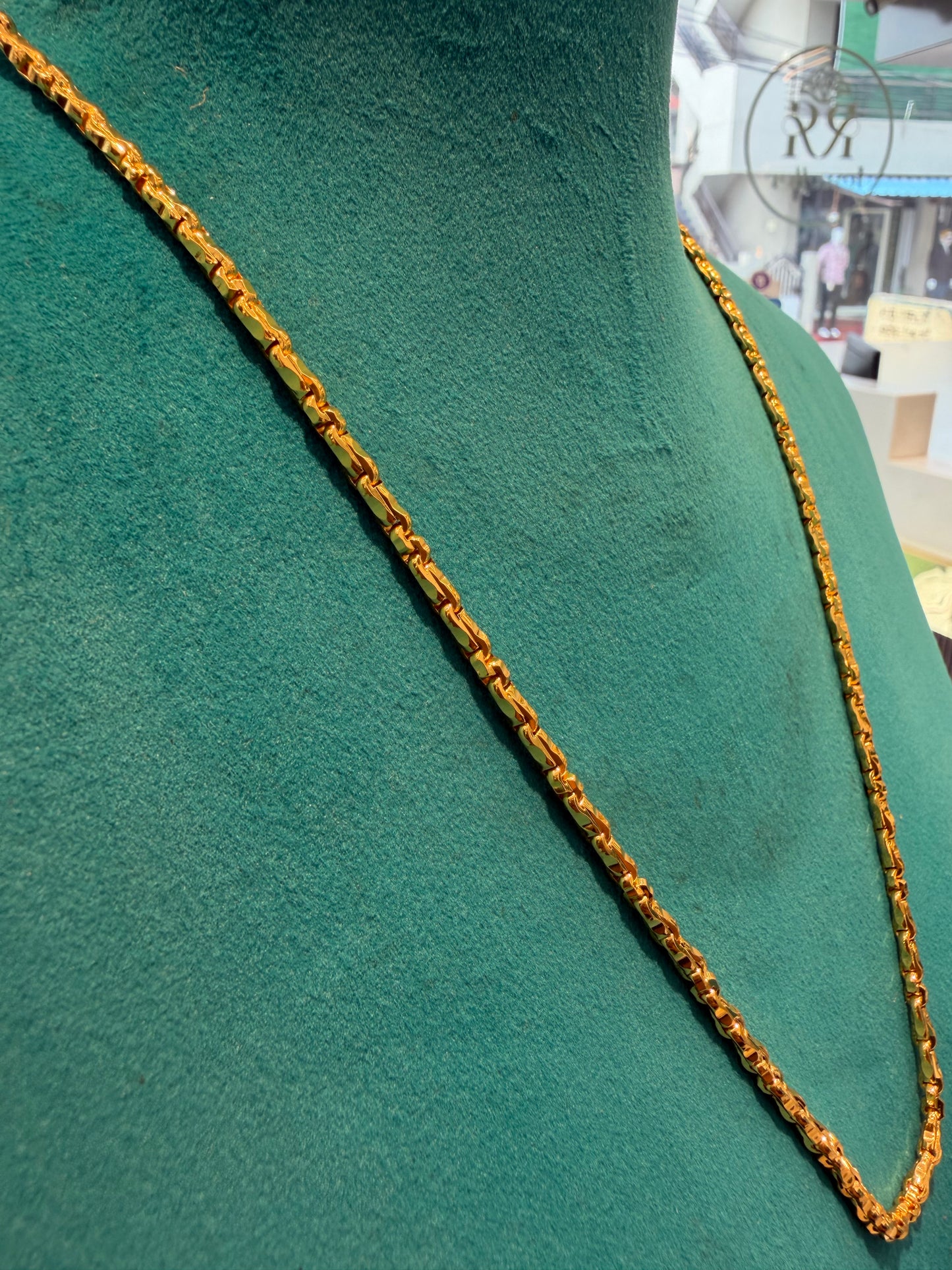 MANGALYA / MANGALSUTAR CHAIN 92.5 SILVER GOLD POLISHED (4564)