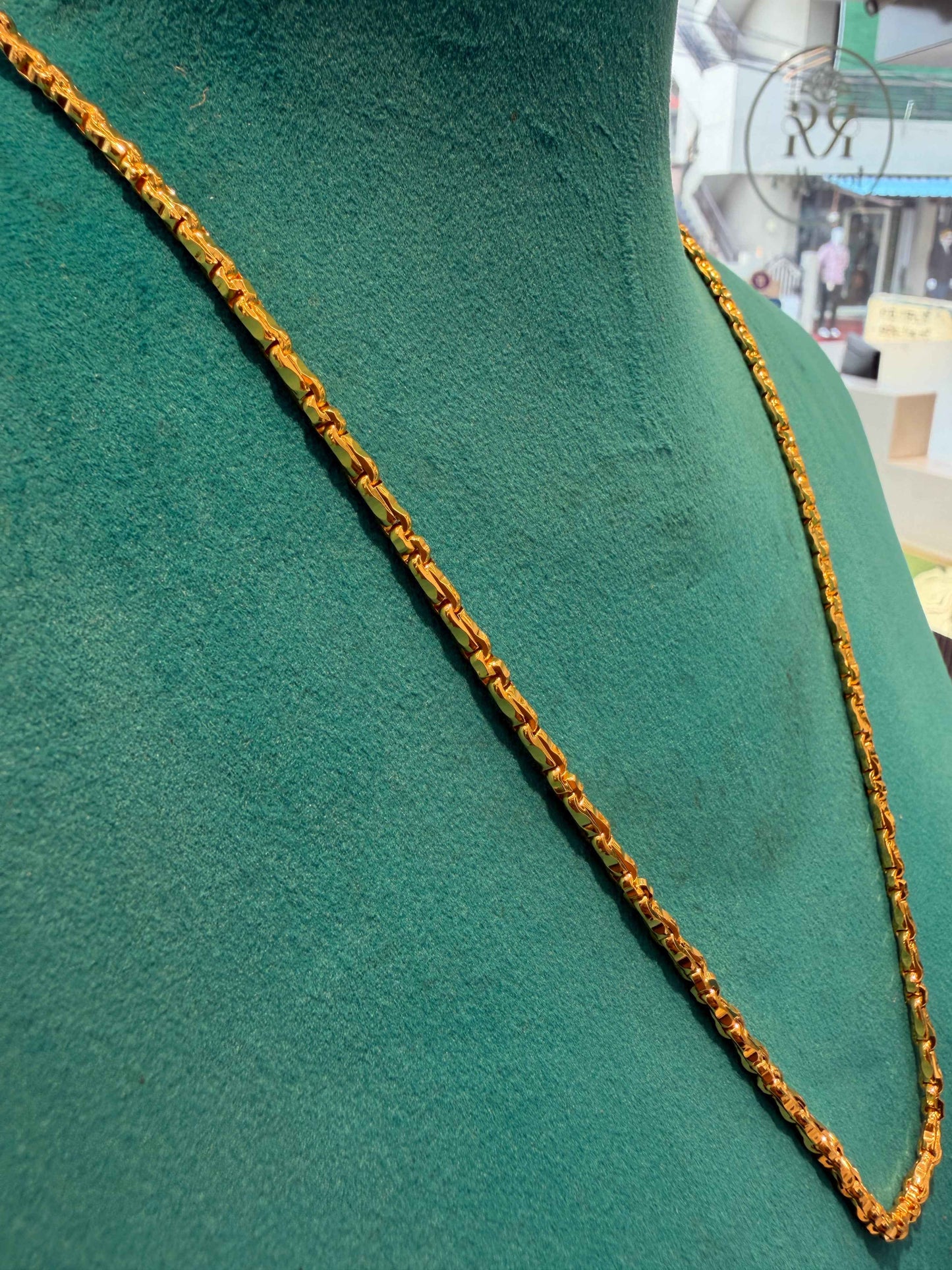 MANGALYA / MANGALSUTAR CHAIN 92.5 SILVER GOLD POLISHED (4564)