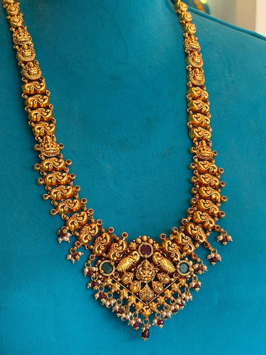 Long Necklace in 92.5 Silver Gold Polish (7137)