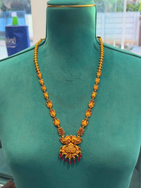Long Necklace in 92.5 Silver Gold Polish (7126) (Copy)