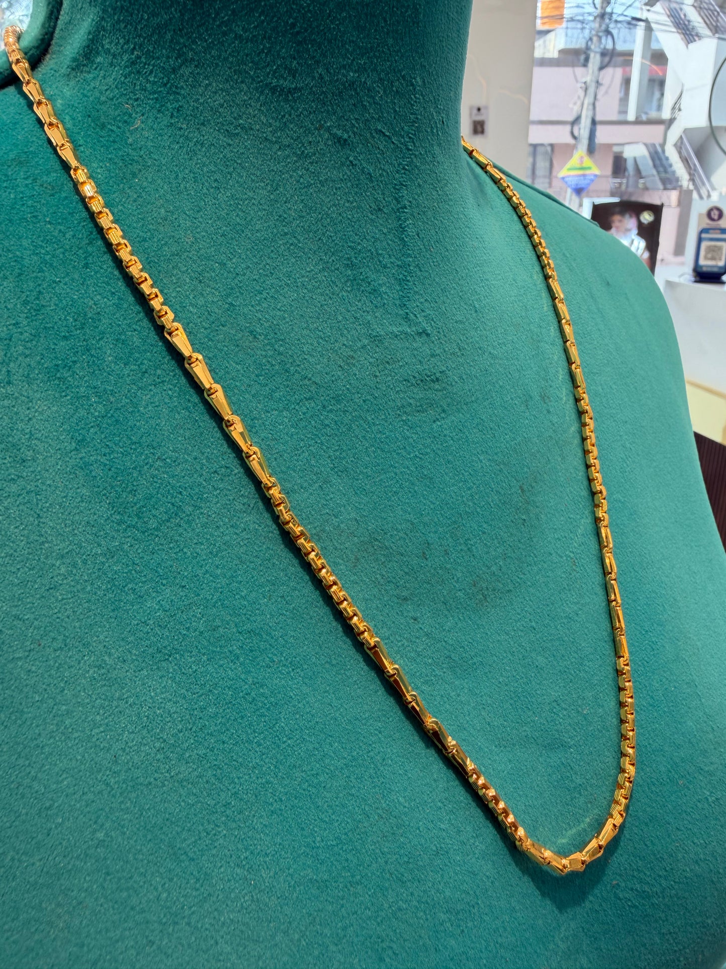 MANGALYA / MANGALSUTAR CHAIN 92.5 SILVER GOLD POLISHED (4565)