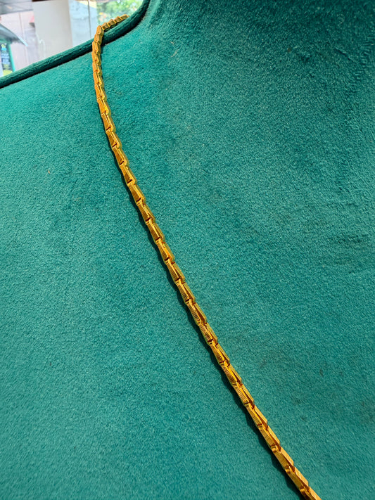 MANGALYA / MANGALSUTAR CHAIN 92.5 SILVER GOLD POLISHED (4563)