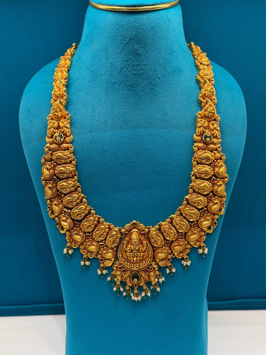 Long Necklace in 92.5 Silver Gold Polish (7129)