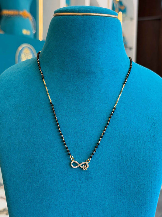 MANGALYA / MANGALSUTAR FANCY CHAIN 92.5 SILVER GOLD POLISHED (4574)
