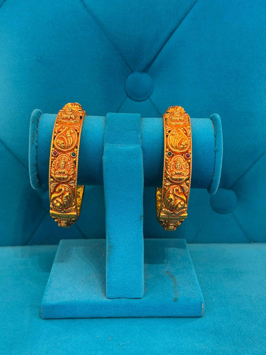 BANGLE 92.5 SILVER GOLD POLISHED (2665)