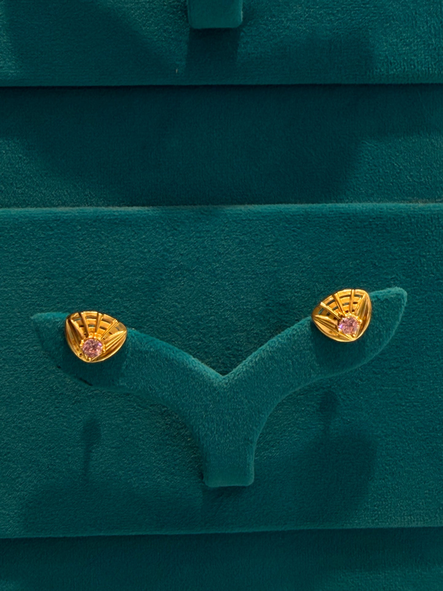 EARINGS/TOPS 92.5 SILVER GOLD POLISHED (1016)