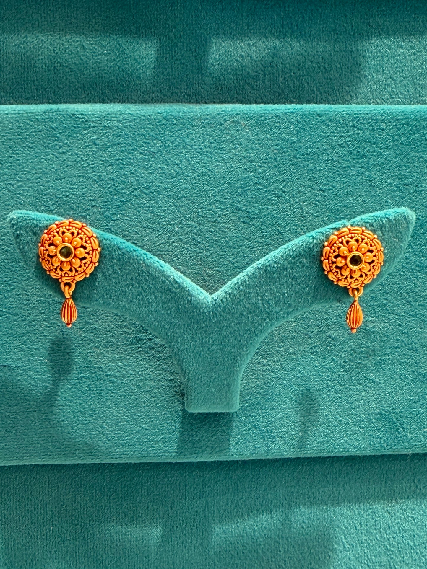 EARINGS/TOPS 92.5 SILVER GOLD POLISHED (1025)