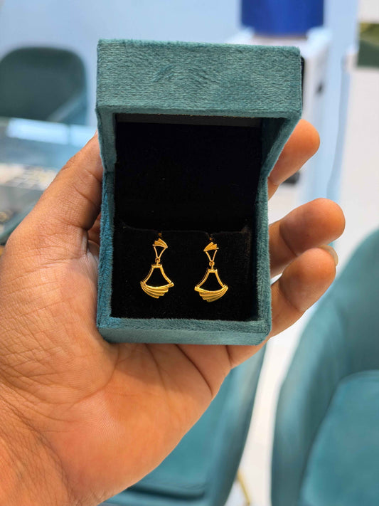 EARINGS/TOPS 92.5 SILVER GOLD POLISHED (1023)