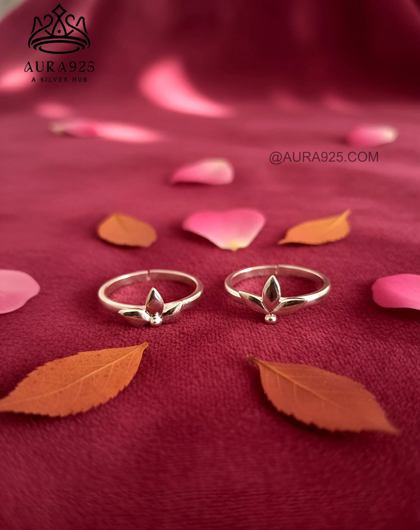 Elegant Silver 925 Leaf Toe Rings SLTR-9925