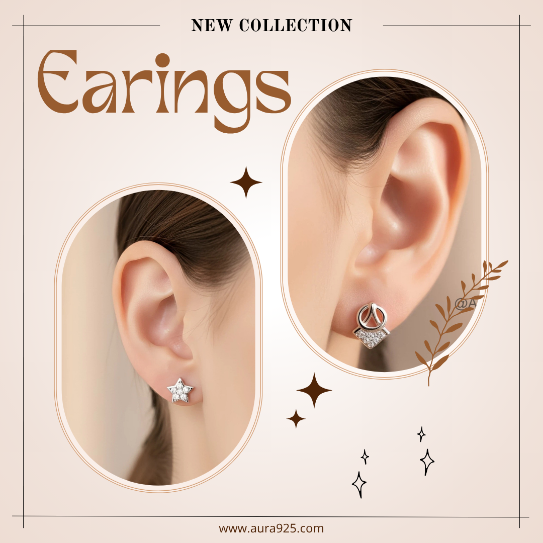 SILVER LADIES EARING