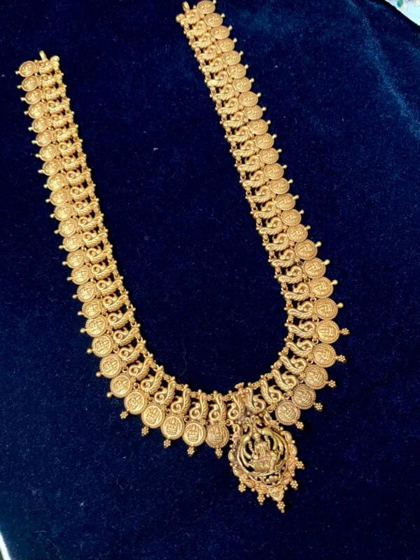 LONG NECKLACE / HARAM 92.5 SILVER GOLD POLISHED