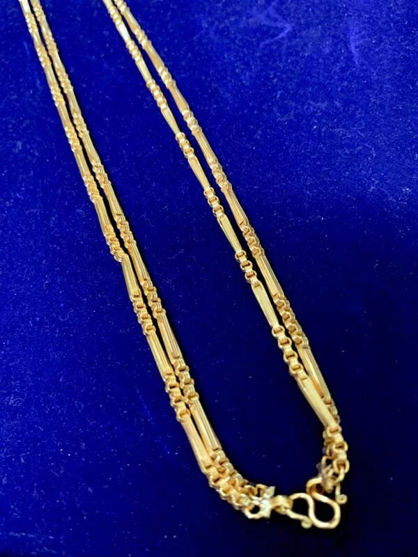 MANGALYA / MANGALSUTAR CHAIN 92.5 SILVER GOLD POLISHED