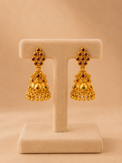 JUMKI 92.5 SILVER GOLD POLISHED (51238) - AURA925.COM