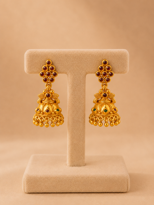 JUMKI 92.5 SILVER GOLD POLISHED (51238) - AURA925.COM