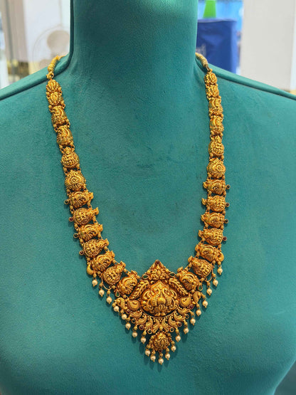 Long Necklace in 92.5 Silver Gold Polish (7125)