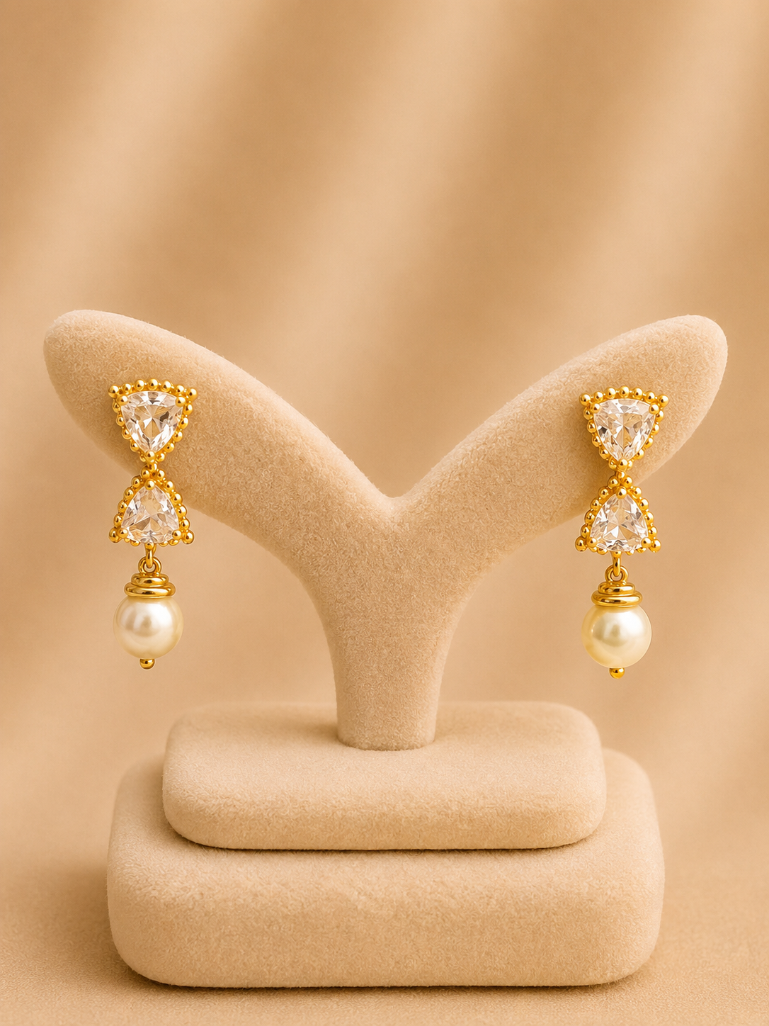 EARINGS/TOPS 92.5 SILVER GOLD POLISHED (1024)