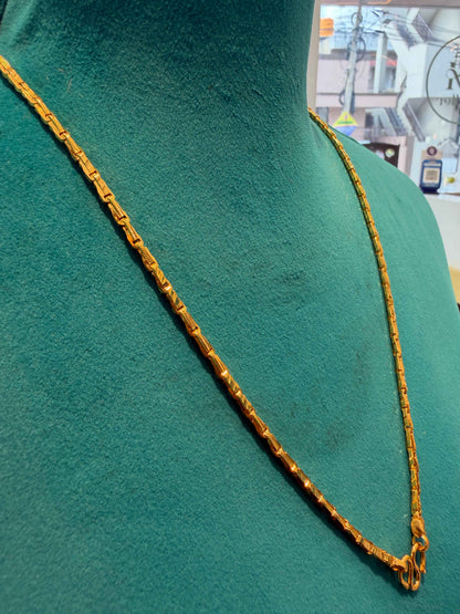 MANGALYA / MANGALSUTAR CHAIN 92.5 SILVER GOLD POLISHED (4561)