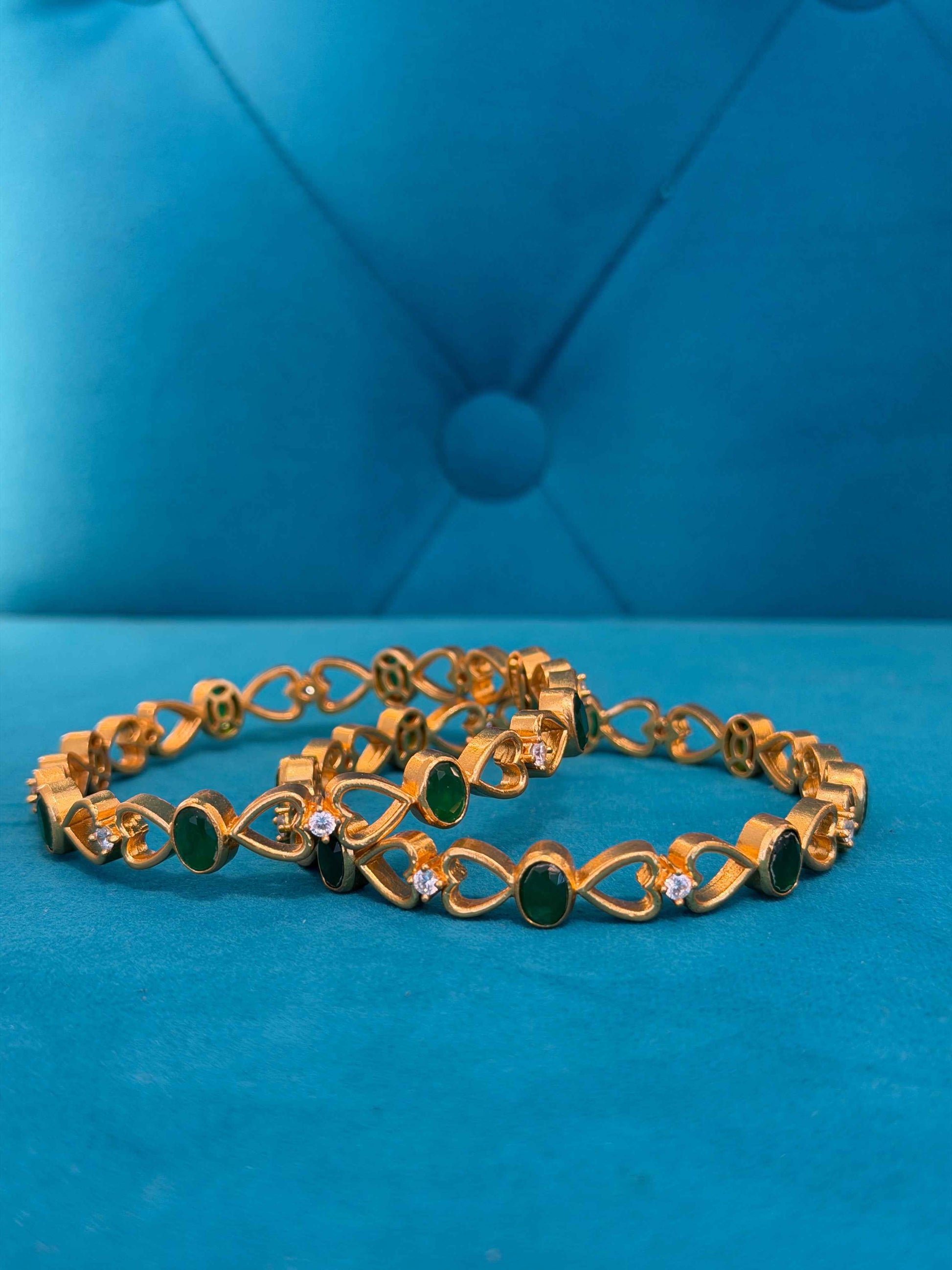 BANGLE 92.5 SILVER GOLD POLISHED (2662)