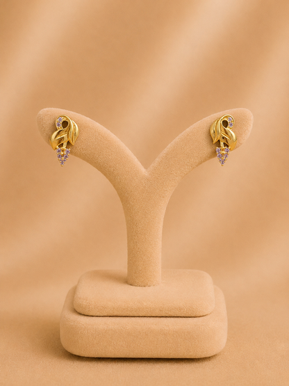 EARINGS/TOPS 92.5 SILVER GOLD POLISHED (1044)