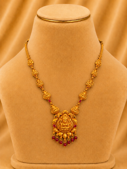Short Necklace in 92.5 Silver Gold Polish (9827)