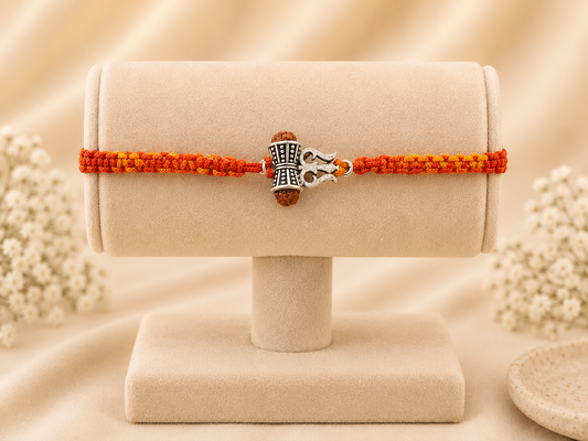 Silver Rakhi for Brother | Handmade Designer Raksha Bandhan Rakhi (31)
