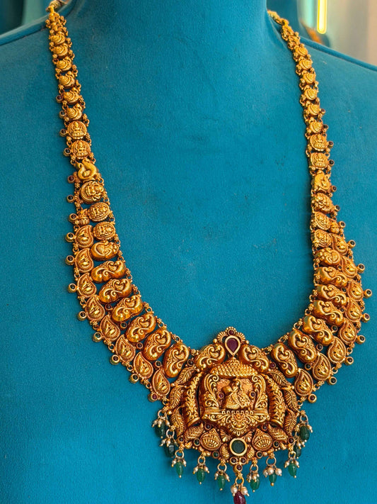 Long Necklace in 92.5 Silver Gold Polish (7136)
