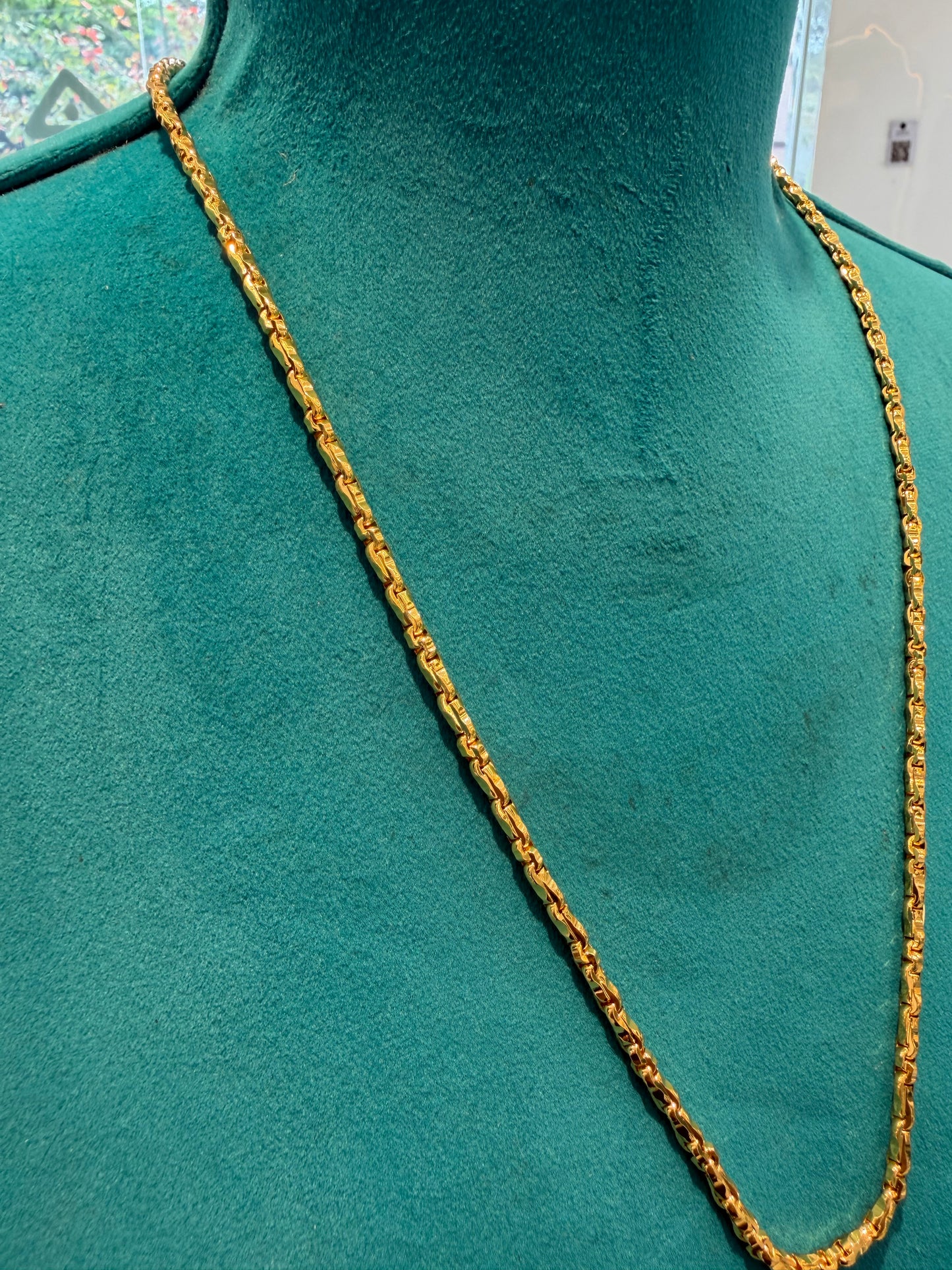 MANGALYA / MANGALSUTAR CHAIN 92.5 SILVER GOLD POLISHED (4564)
