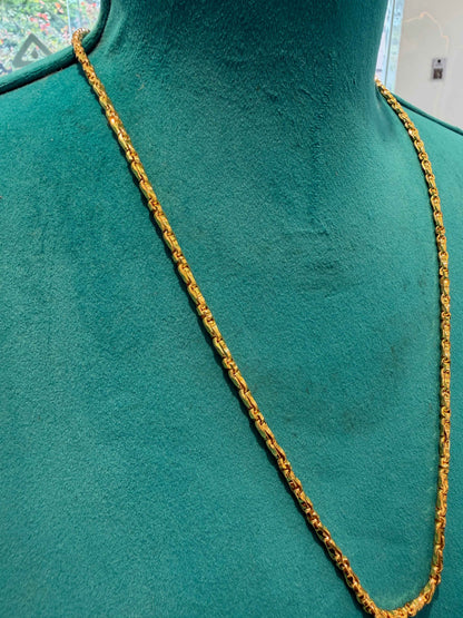 MANGALYA / MANGALSUTAR CHAIN 92.5 SILVER GOLD POLISHED (4564)