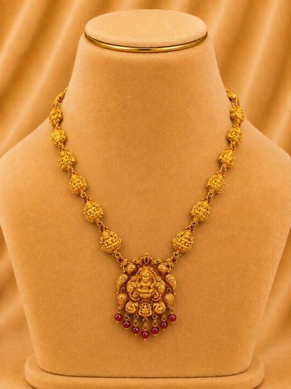 Short Necklace in 92.5 Silver Gold Polish (9828)