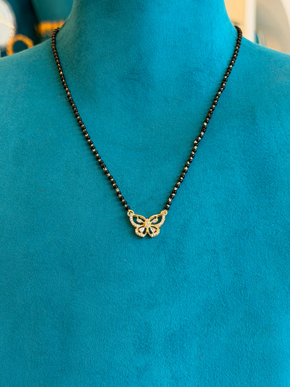 MANGALYA / MANGALSUTAR FANCY CHAIN 92.5 SILVER GOLD POLISHED (4587)