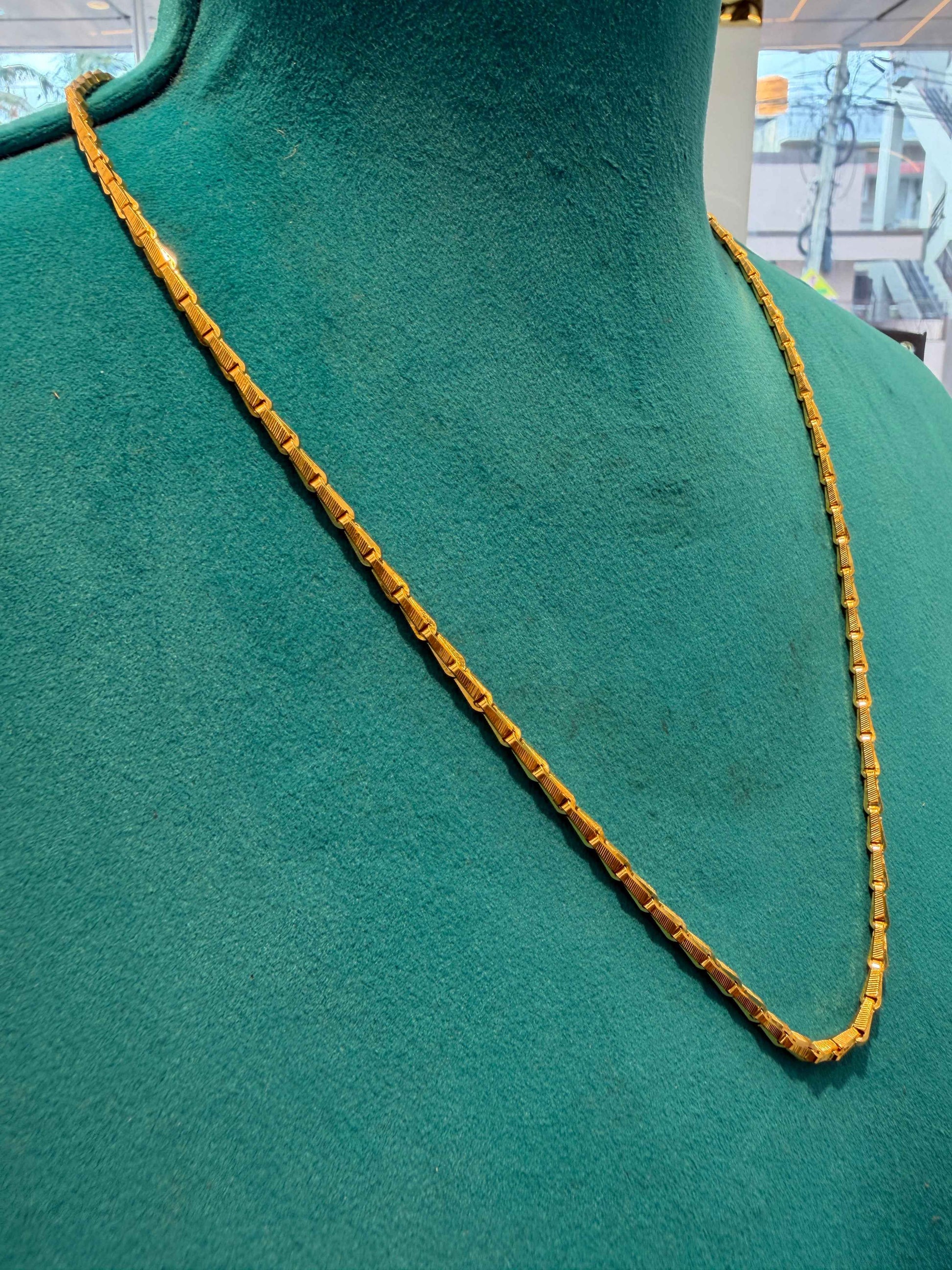 MANGALYA / MANGALSUTAR CHAIN 92.5 SILVER GOLD POLISHED (4563)