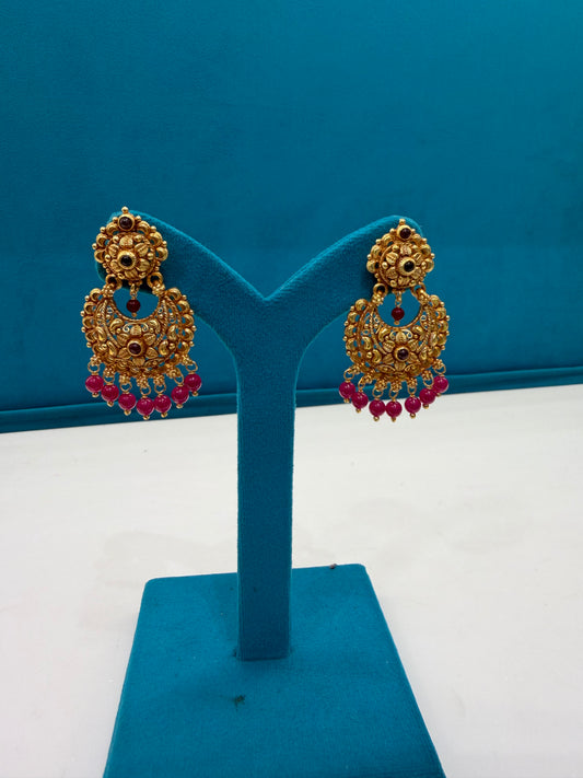 Silver Gold-Polished Jhumki Earrings – Bold