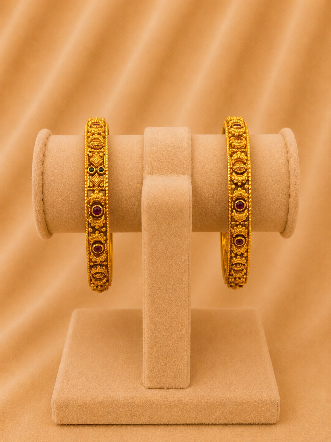 BANGLE 92.5 SILVER GOLD POLISHED (2667)