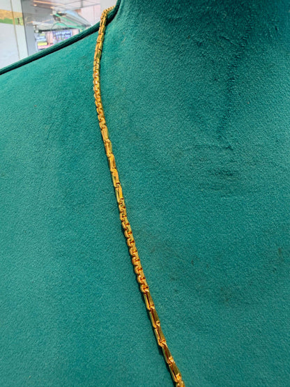 MANGALYA / MANGALSUTAR CHAIN 92.5 SILVER GOLD POLISHED (4565)