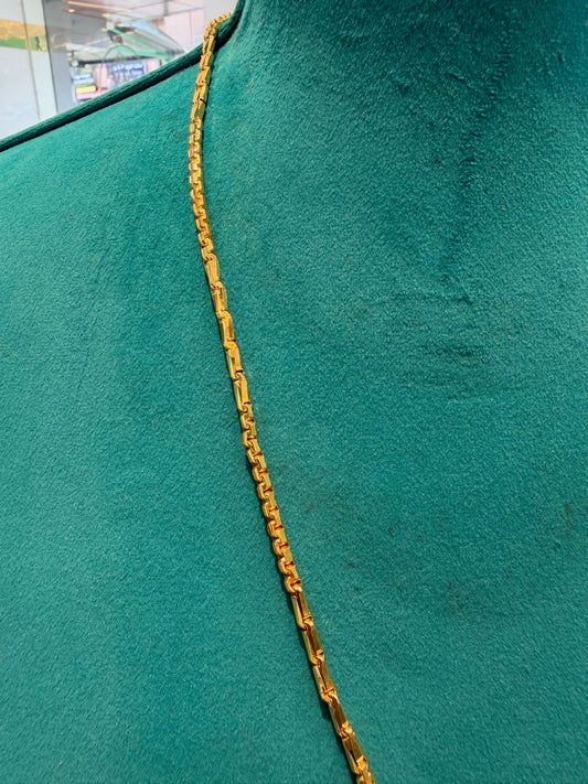 MANGALYA / MANGALSUTAR CHAIN 92.5 SILVER GOLD POLISHED (4565)