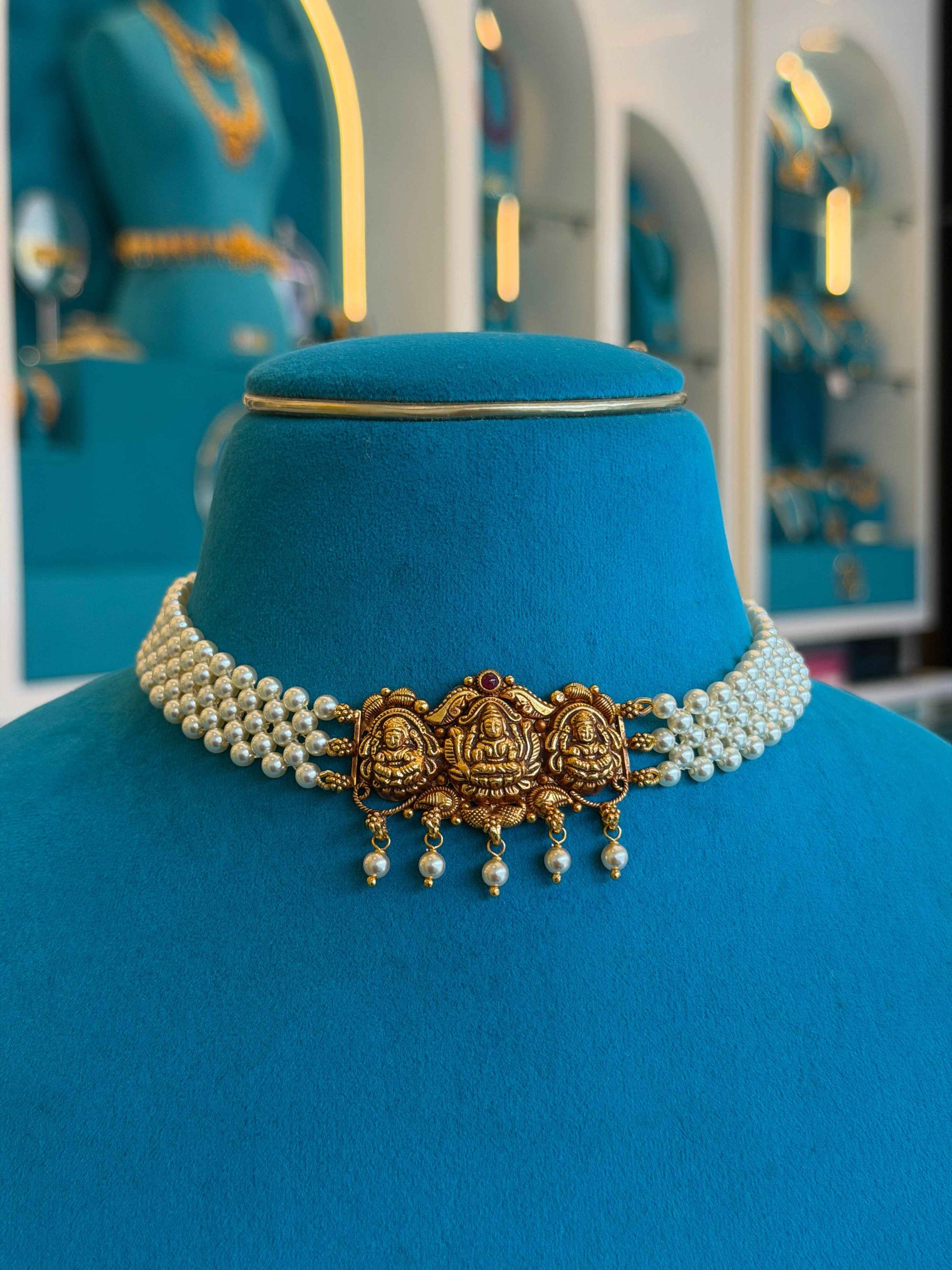 Beads Chain Fancy in 92.5 Silver Gold Polished(6772)