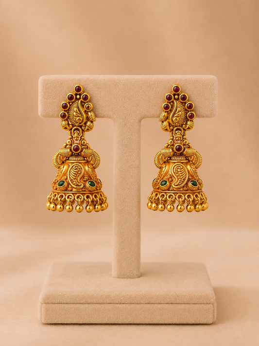 JUMKI 92.5 SILVER GOLD POLISHED (51239) - AURA925.COM