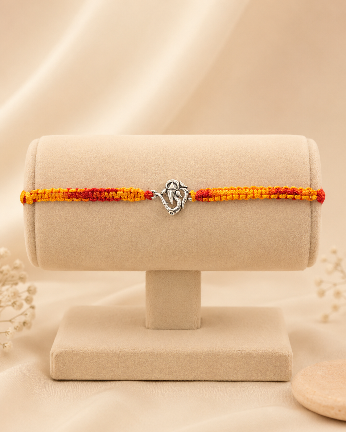 Silver Rakhi for Brother | Handmade Designer Raksha Bandhan Rakhi (14)