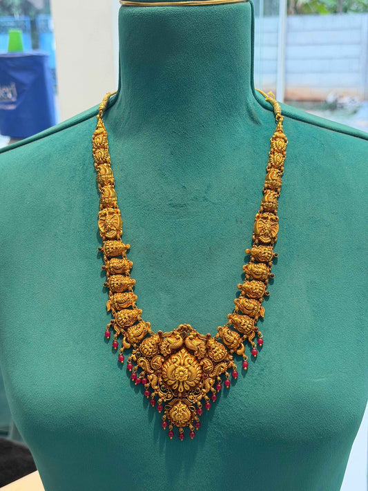 Long Necklace in 92.5 Silver Gold Polish (7124)