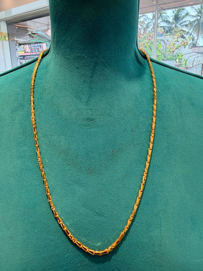 MANGALYA / MANGALSUTAR CHAIN 92.5 SILVER GOLD POLISHED (4562)