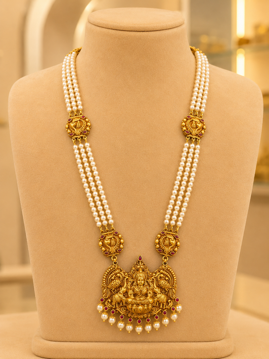 925 Sterling Silver Beads Chain Fancy for Women – Majestic Design, Gold Polished, BIS Hallmarked (6772-B)