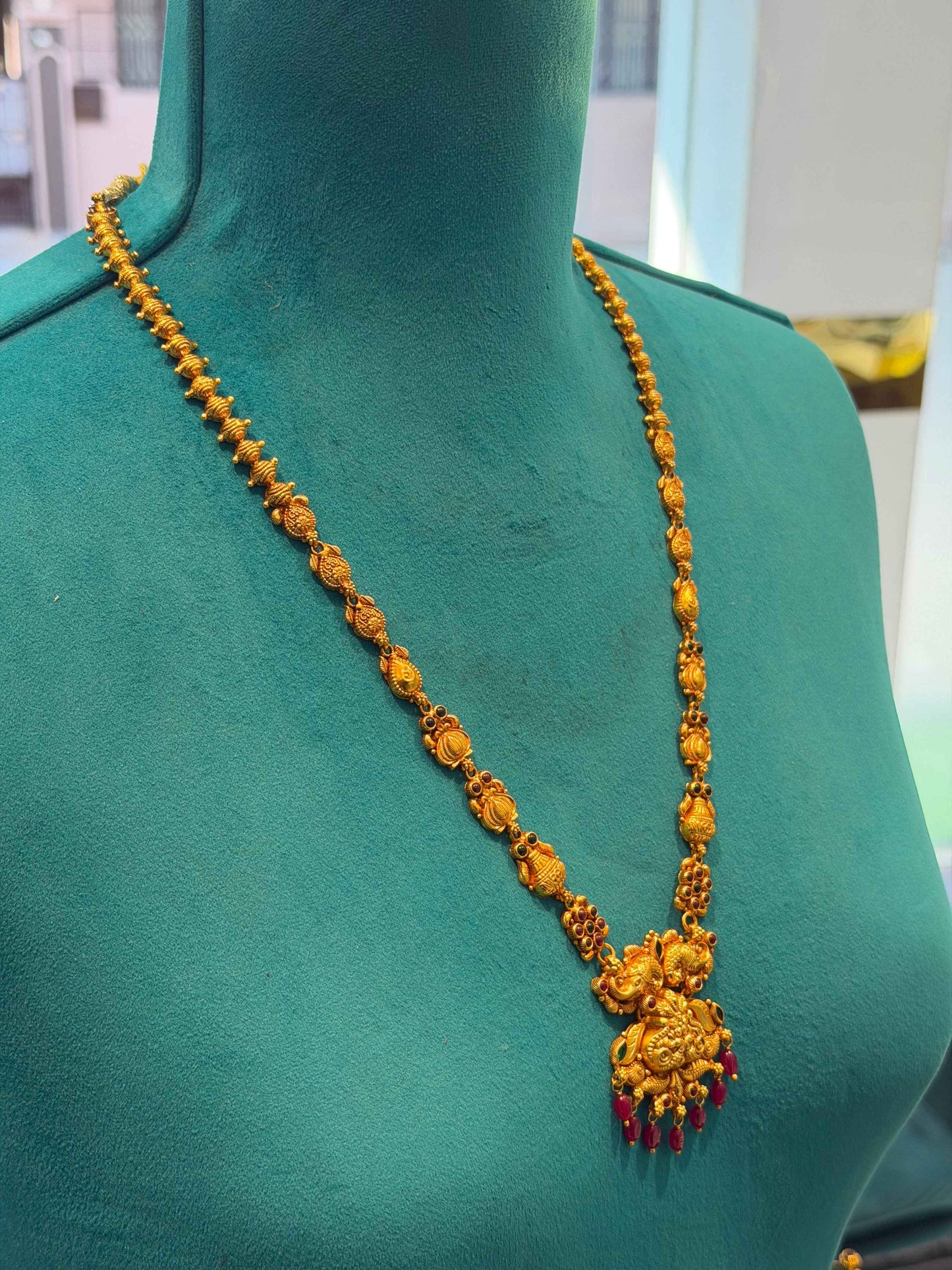 Long Necklace in 92.5 Silver Gold Polish (7126) (Copy)