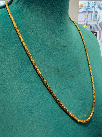 MANGALYA / MANGALSUTAR CHAIN 92.5 SILVER GOLD POLISHED (4562)