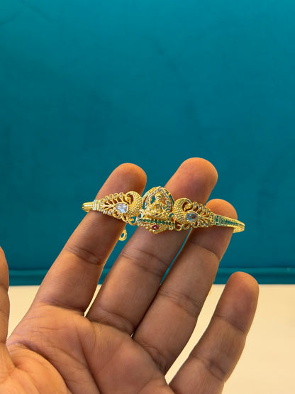 BANGLE 92.5 SILVER GOLD POLISHED (2670)
